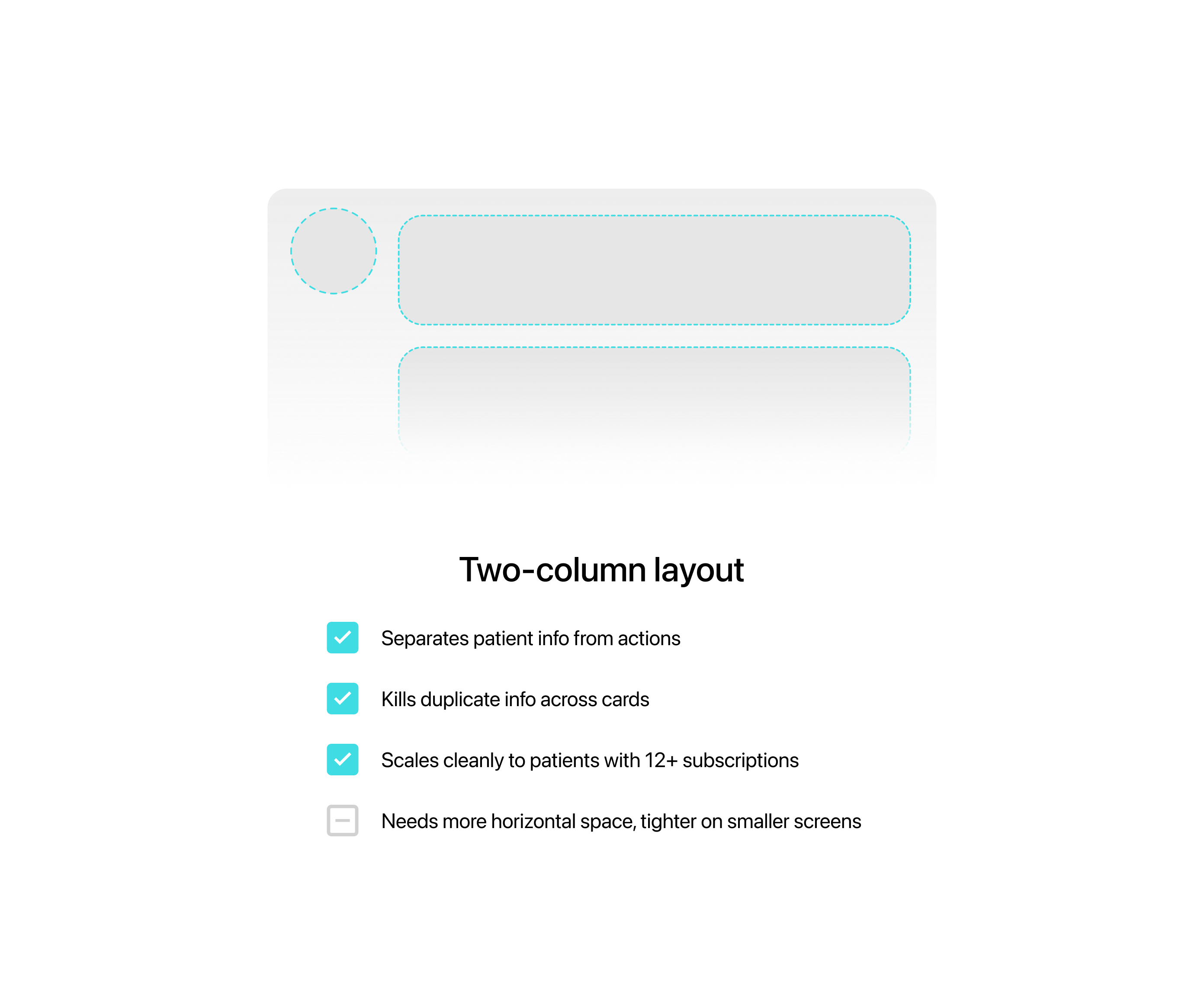 Two-column layout sketch
