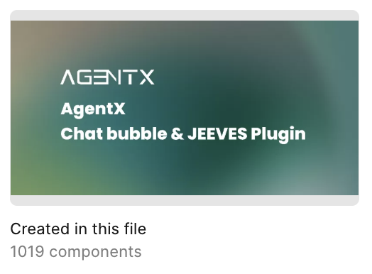 AgentX Chat Bubble and JEEVES Plugin Figma library