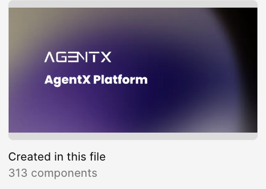 AgentX Platform Figma library