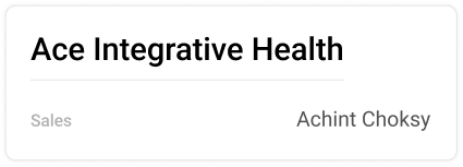 Ace Integrative Health account