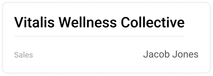 Vitalis Wellness Collective account