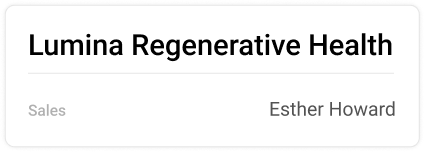 Lumina Regenerative Health account